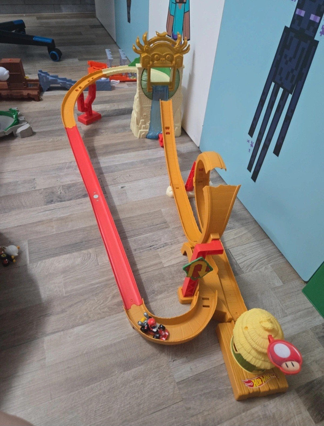 Hot Wheels Mario Kart Donkey Kong, Ophalen of Verzenden, Hot Wheels, Handmatig, Racebaan
