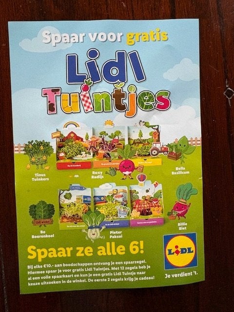 Lidl tuintjes - 2 spaarkaarten, Verzamelen, Lidl, Ophalen of Verzenden