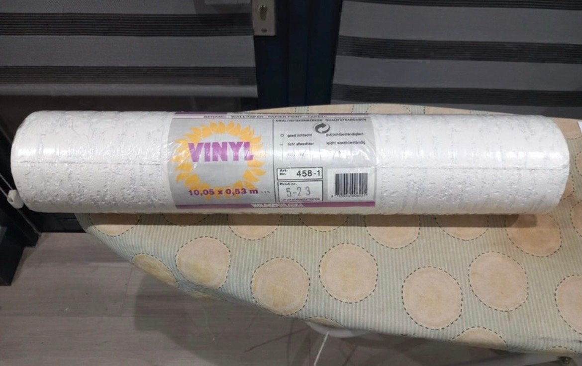 Vinylbehang Wit met Structuur, Overige merken, Wit, Structuur, Modern