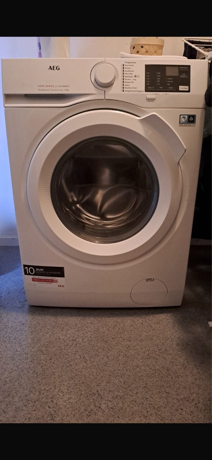 AEG Lavamat 6000 Series Washing Machine, Witgoed en Apparatuur, Wasmachines, Ophalen, Zo goed als nieuw, 1600 toeren of meer, Minder dan 85 cm