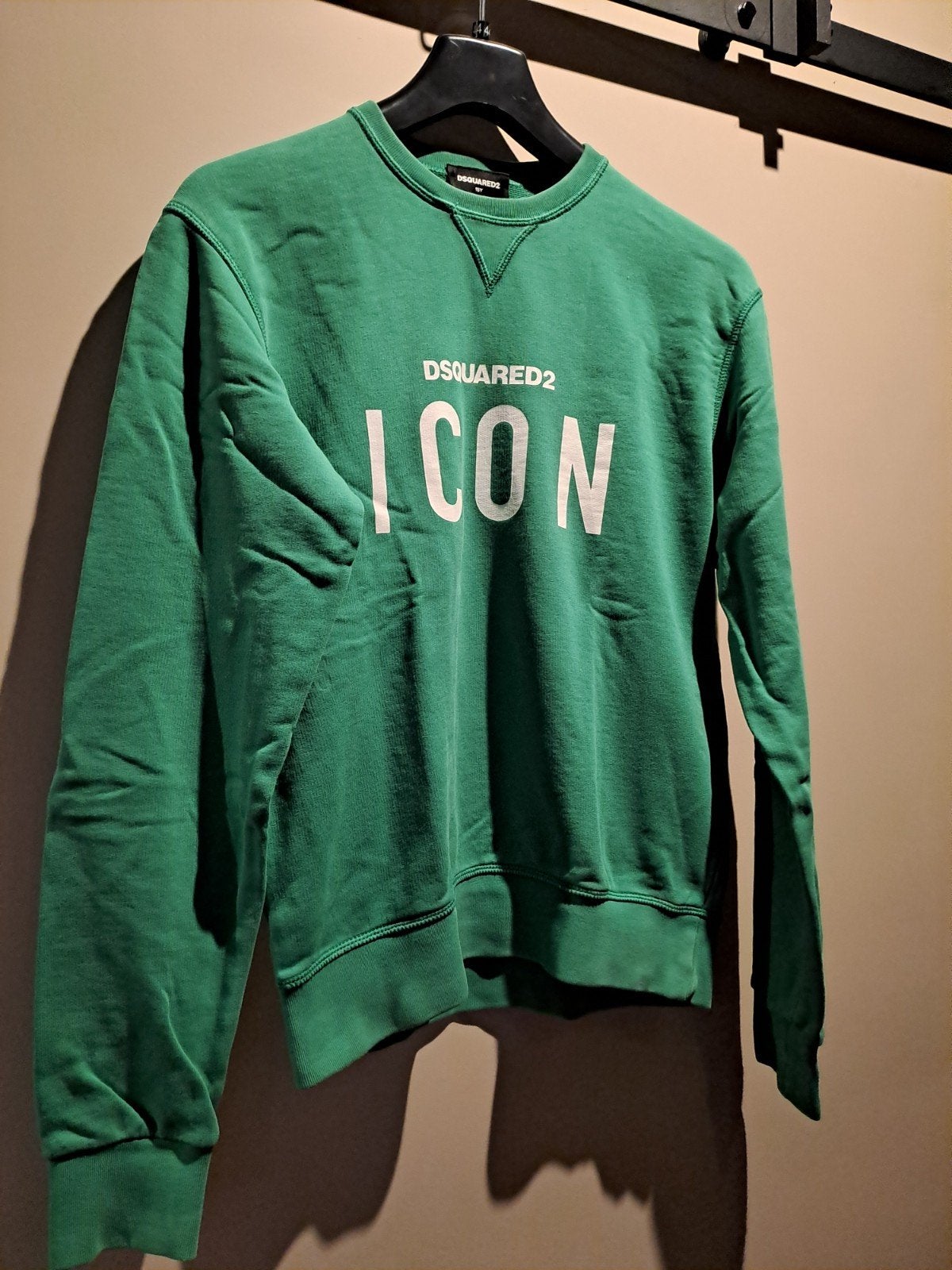 Dsquared2 ICON sweater - Groen maat 16, Ophalen of Verzenden, Zo goed als nieuw, Jongen, Trui of Vest
