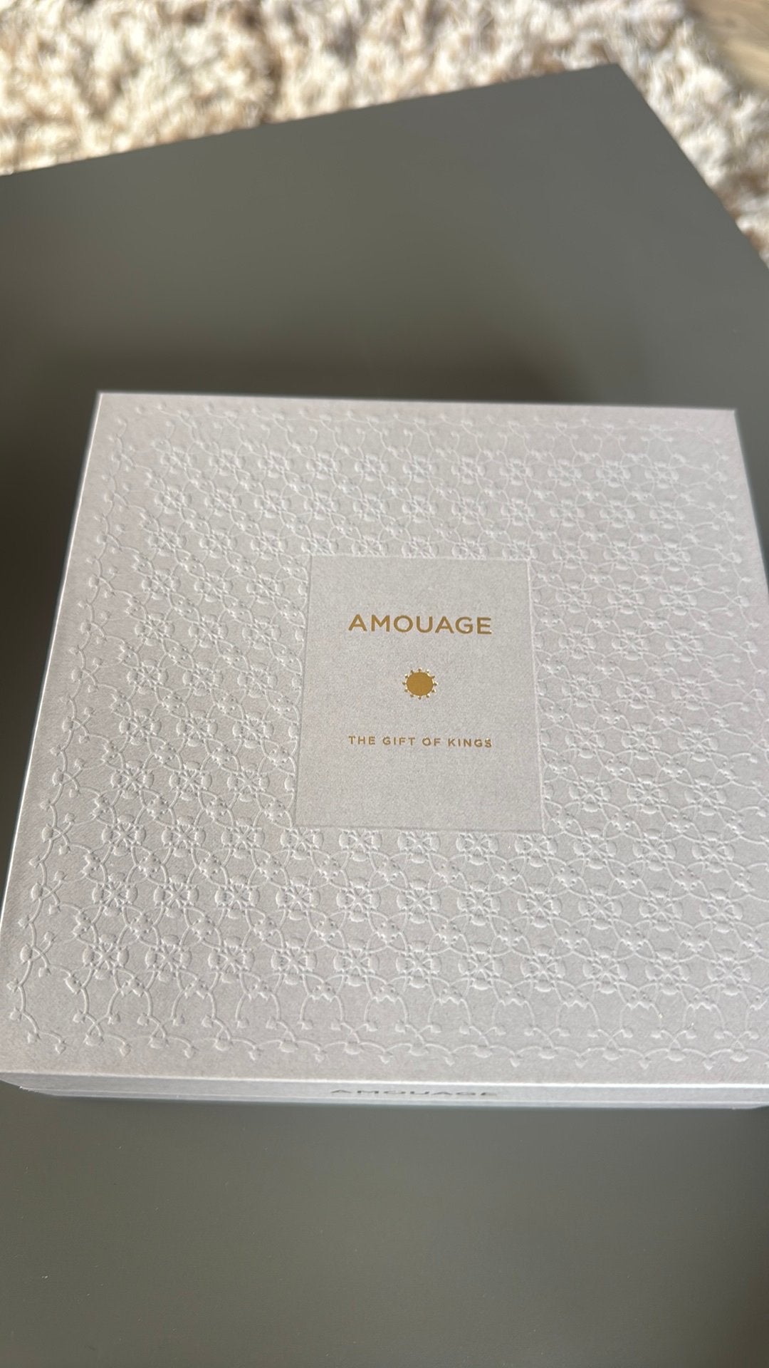 Lege doos van amouage opus XIV ROYAL TOBACO, Ophalen of Verzenden, Nieuw, Parfumfles