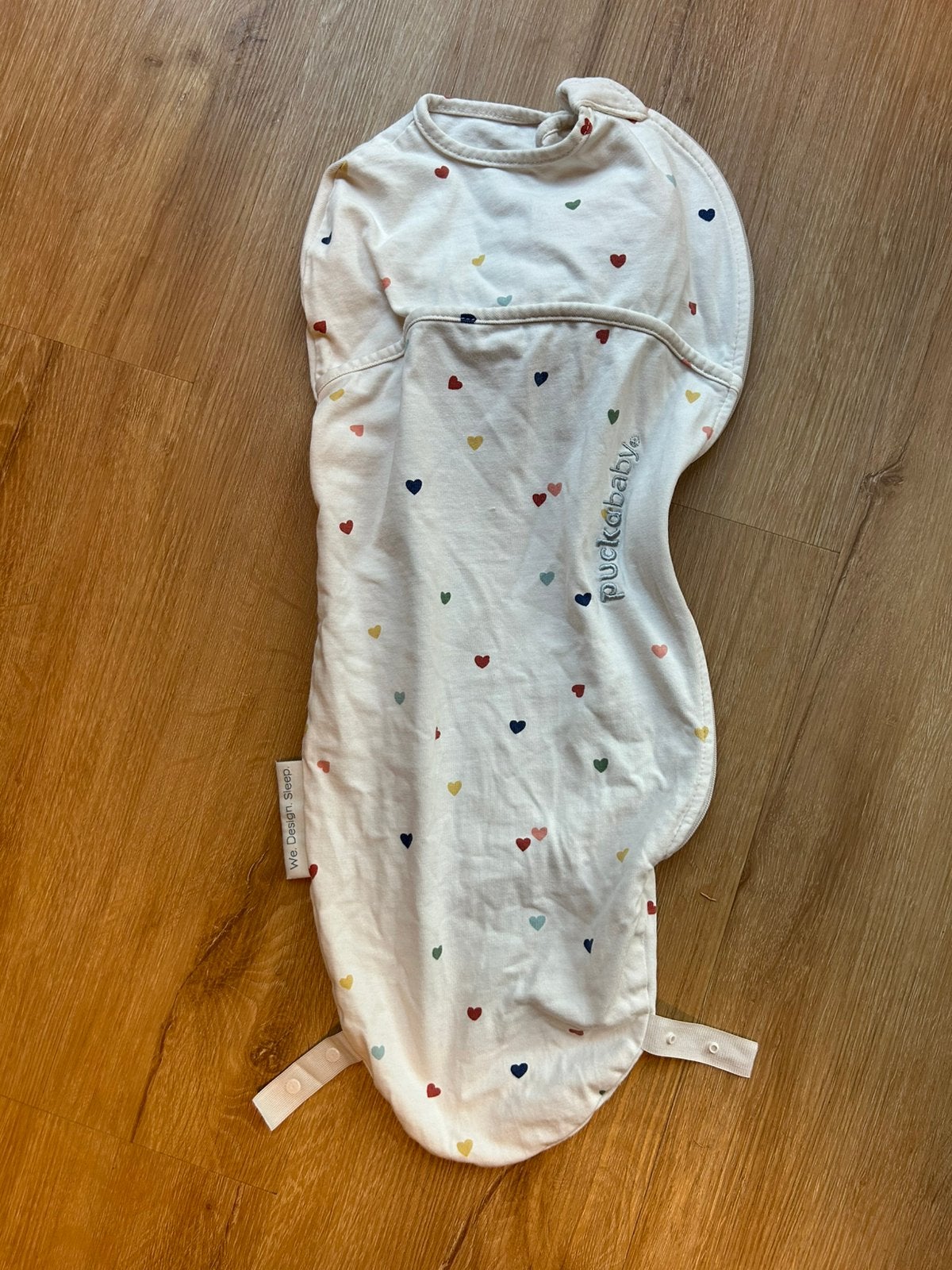Slaapzak Puckababy piep hartjes, Kinderen en Baby's, Ophalen of Verzenden, Zo goed als nieuw, Slaapzak, Puckababy