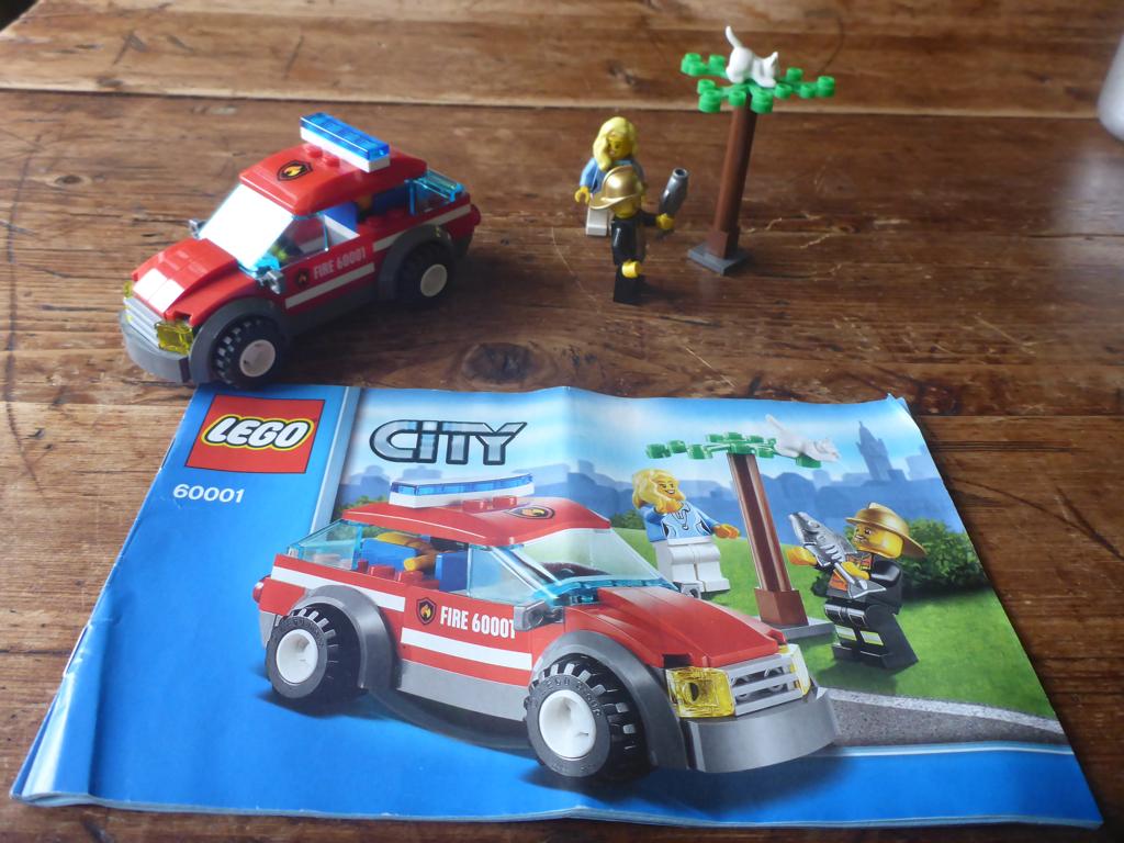 Lego 60001 City Fire Chief Car, Compleet, City, Lego, Ophalen of Verzenden