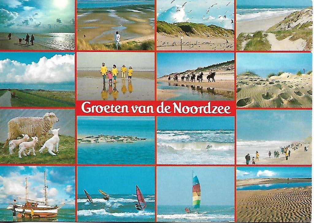 Noordzee- -16-luik., Verzenden, 1980 tot heden, Gelopen, Noord-Holland