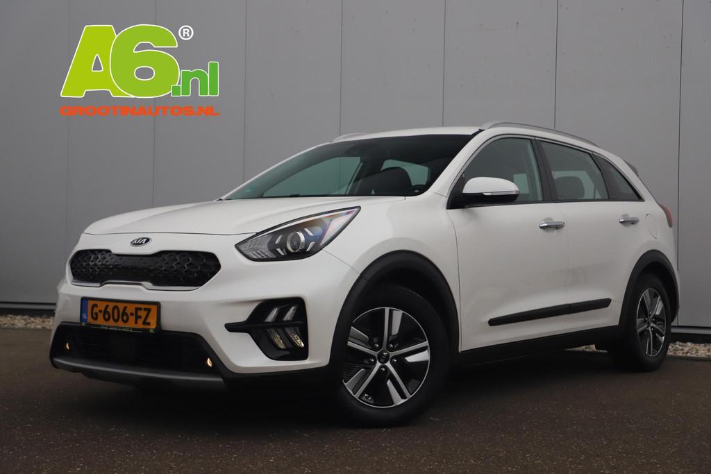 Kia Niro 1.6 GDi Hybrid DynamicLine 140PK Automaat Half Lede, Auto's, Kia, Bedrijf, Te koop, Niro, ABS, Achteruitrijcamera, Adaptive Cruise Control