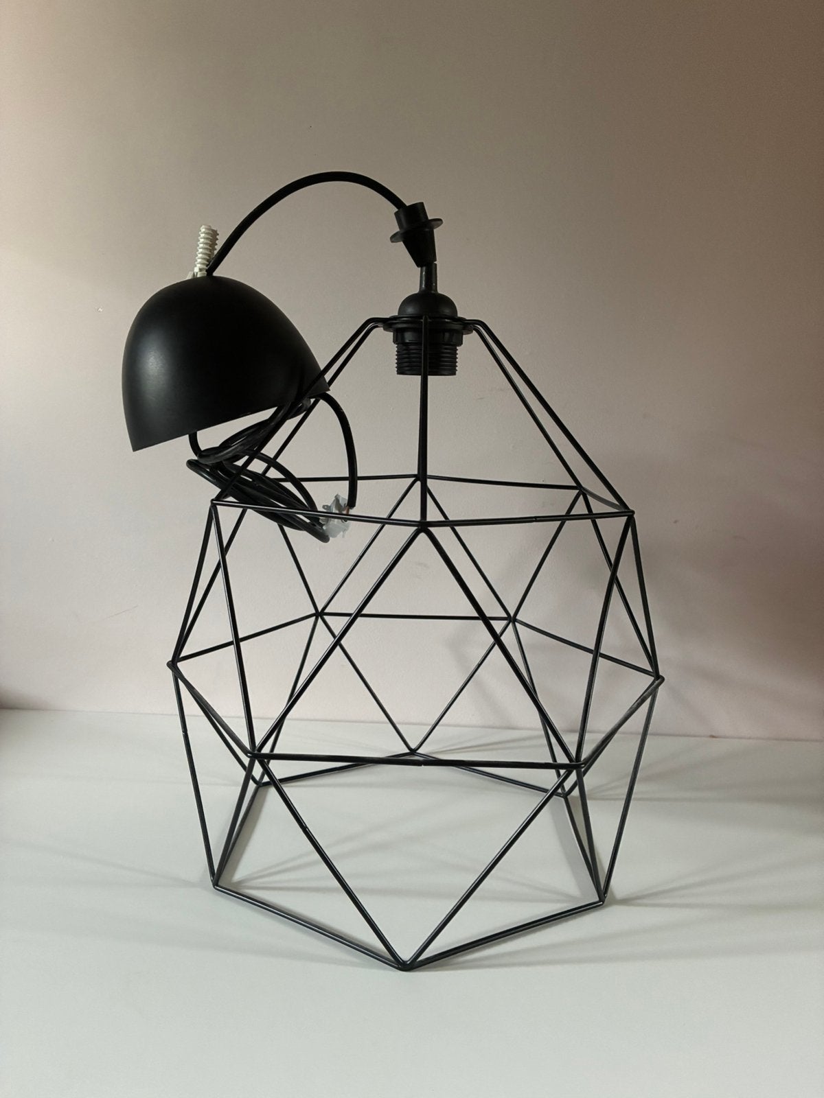 Hang lamp, Ophalen of Verzenden, Zo goed als nieuw, Zwart, Overige vormen