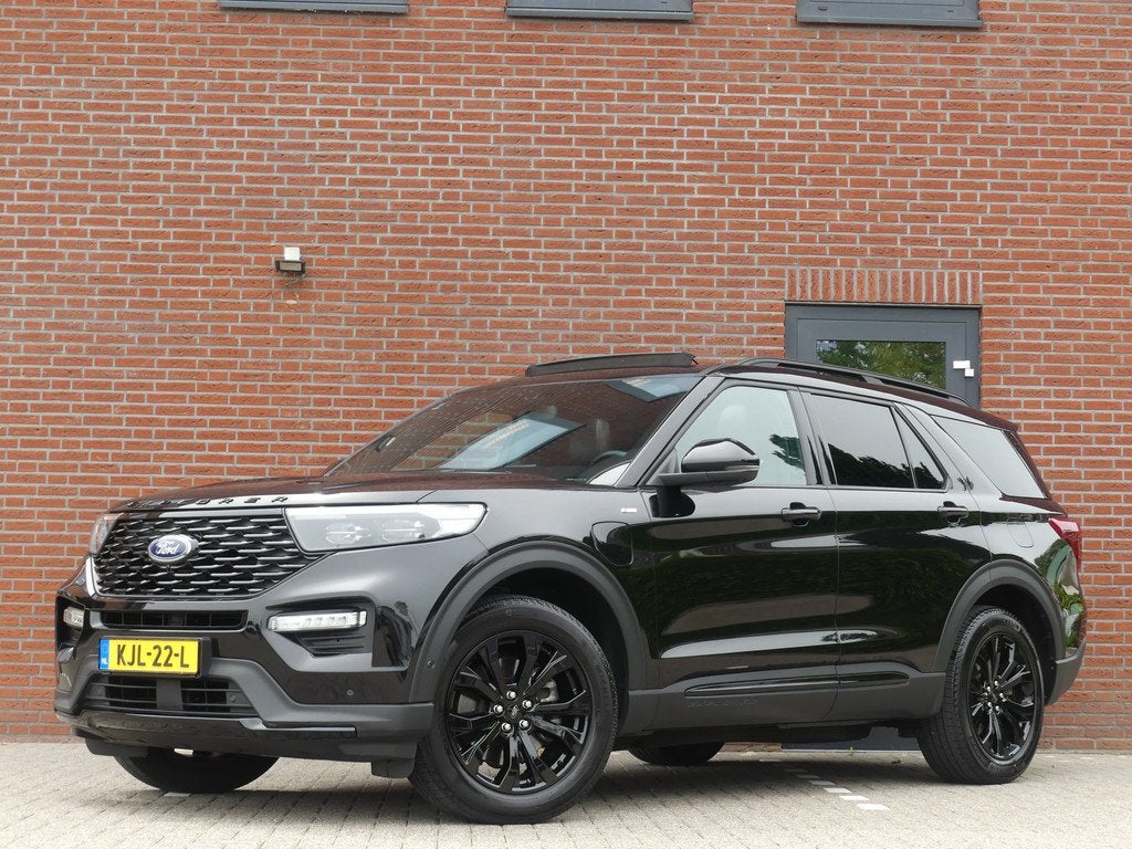 Ford Explorer 3.0 V6 EcoBoost PHEV ST-Line / Black Edition, Gebruikt, 2441 kg, Zwart, Leder