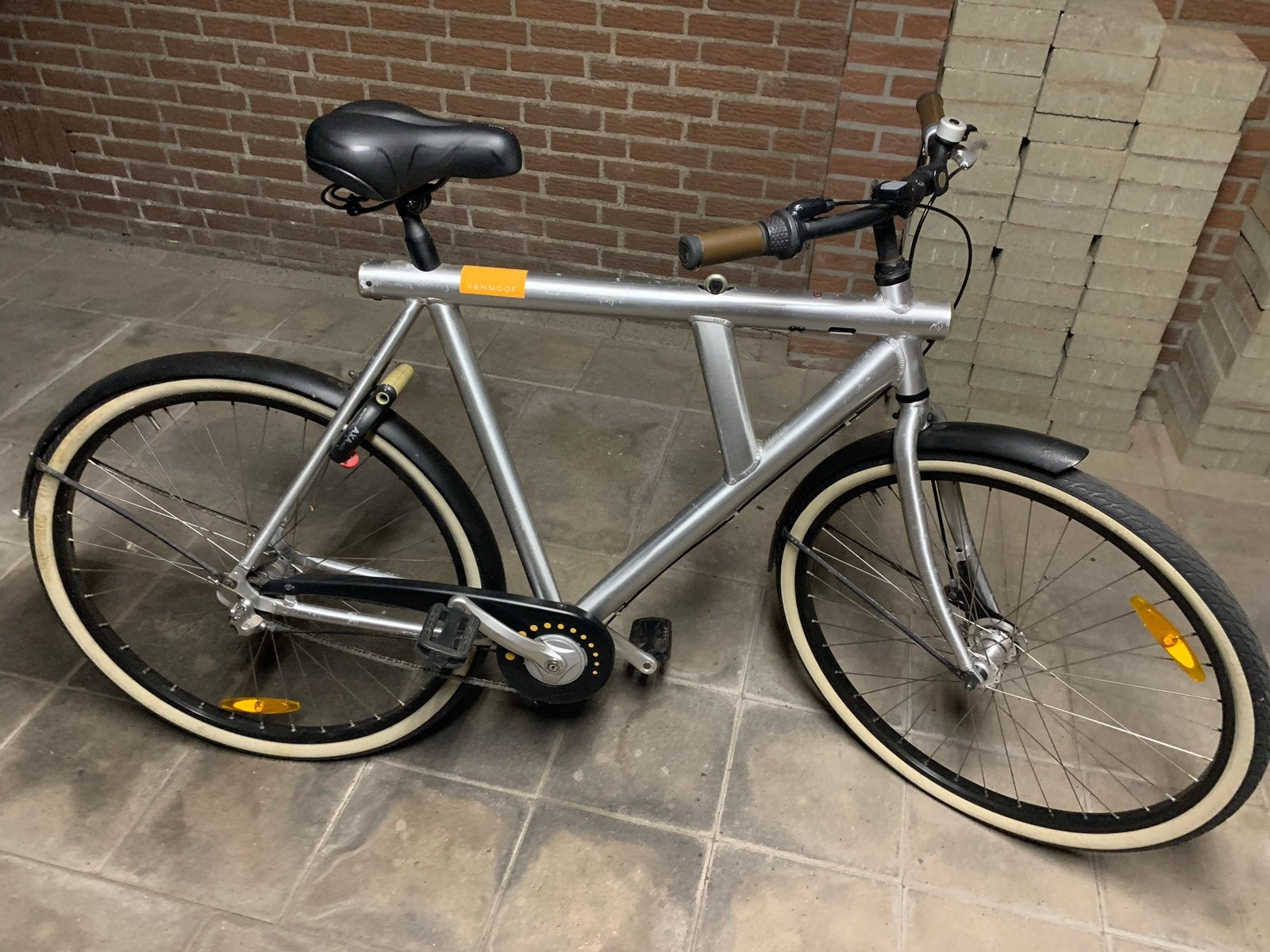 VanMoof No. 5 Stadsfiets - Zilver, Gebruikt, Fietsen en Brommers, Terugtraprem, Gebruikt, 53 tot 57 cm, Ophalen