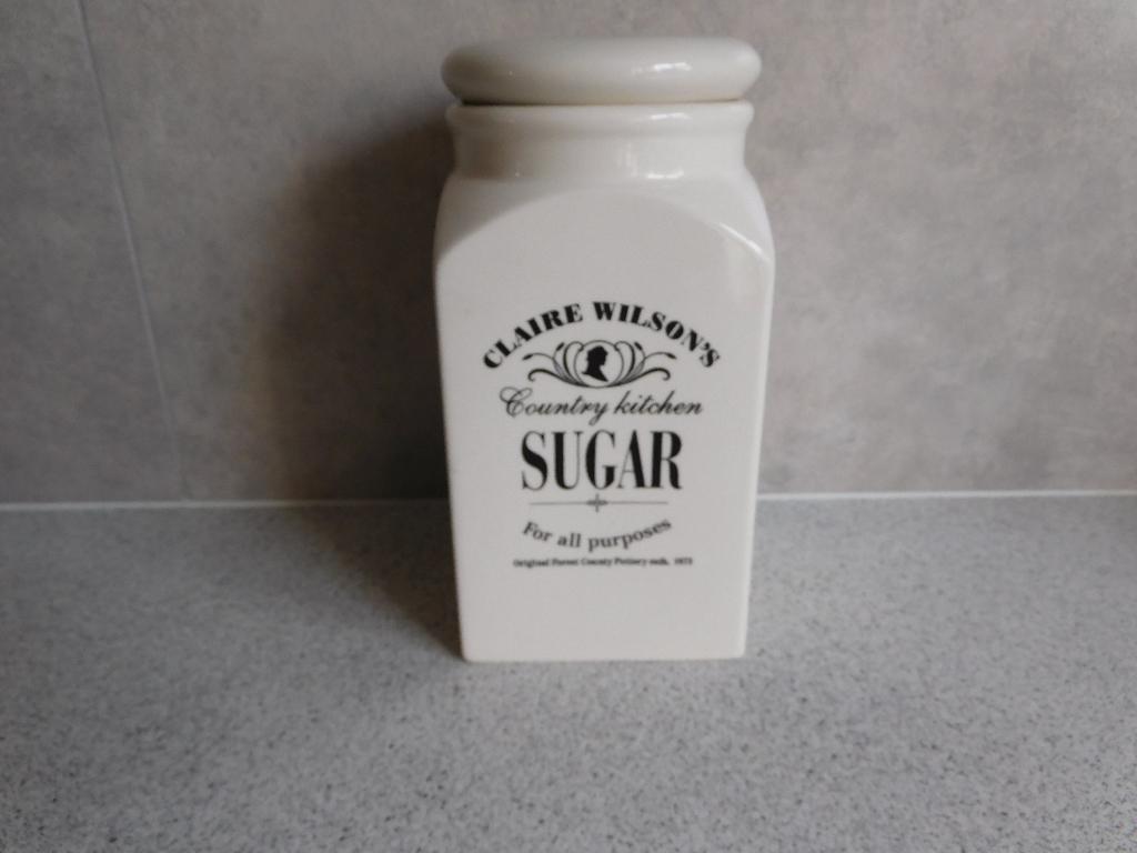 Voorraad Pot Sugar Claire Wilson, Ophalen of Verzenden, Zo goed als nieuw, Overige materialen, Pot, Bus of Blik