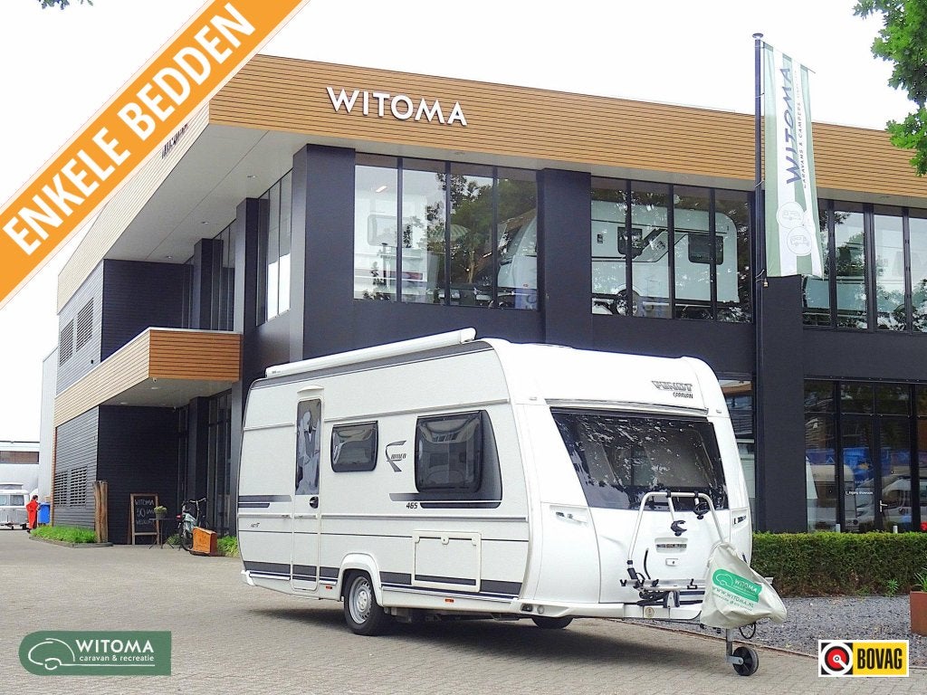 Fendt Bianco Activ 465 SGE ENKELE BEDDEN MOVER, Caravans en Kamperen, Caravans, Bedrijf, Fendt, Overige typen, 1250 - 1500 kg