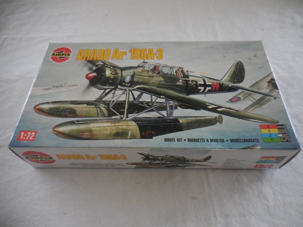 Arado Ar 196A-3 vliegtuig bouwmodel, 1:72 tot 1:144, Nieuw, Vliegtuig, Ophalen