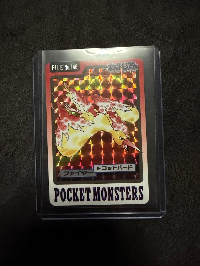 Pocket Monsters Moltres #146 Carddass Pokémon, Hobby en Vrije tijd, Verzamelkaartspellen | Pokémon, Ophalen of Verzenden, Zo goed als nieuw