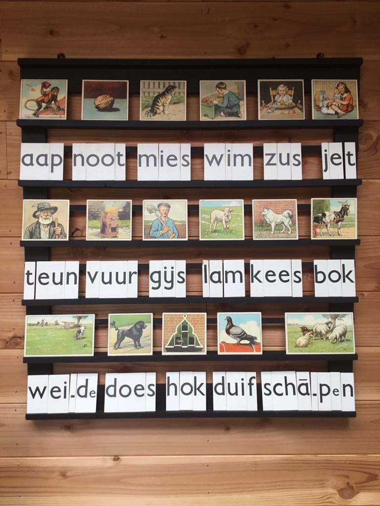 Klassikale leesplank Aap Noot Mies, Antiek en Kunst, Ophalen, Overige thema's