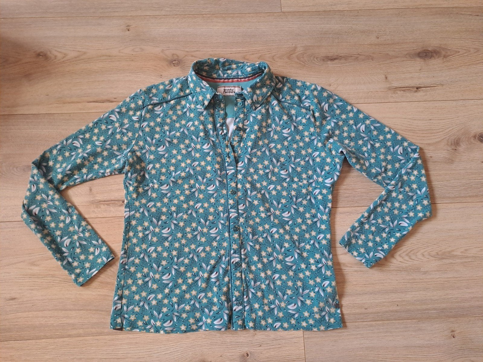 Blouse 4Funky flavours, Kleding | Dames, Ophalen of Verzenden, Zo goed als nieuw, Maat 38/40 (M), Blauw