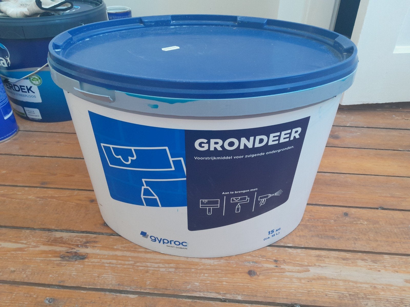 Gyproc Grondeer Voorstrijkmiddel 11kg, Ophalen, Zo goed als nieuw, Wit