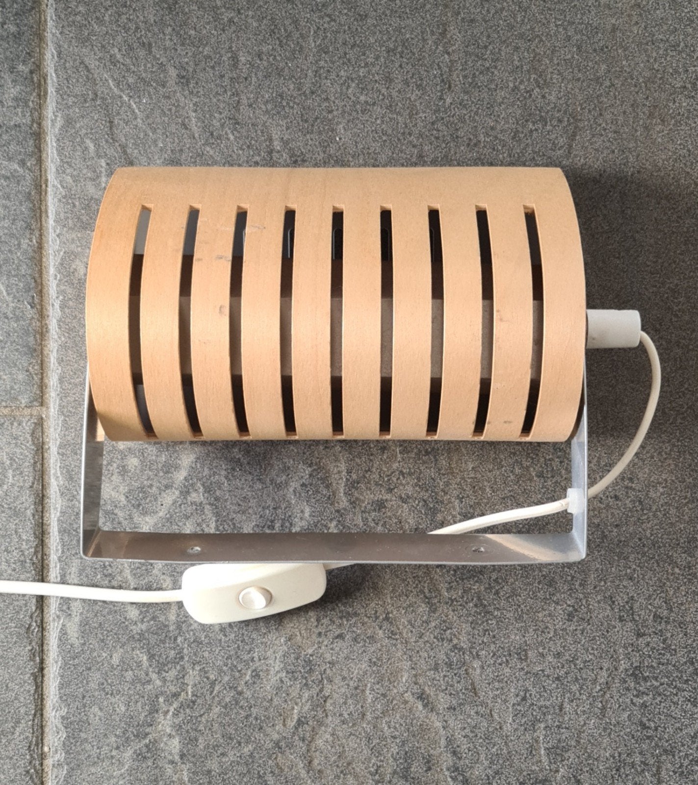 Vintage IKEA Strimma multiplex wandlamp jaren '90, Huis en Inrichting, Lampen | Wandlampen, Gebruikt, Hout, Metaal, Wandlamp, E14 (klein)