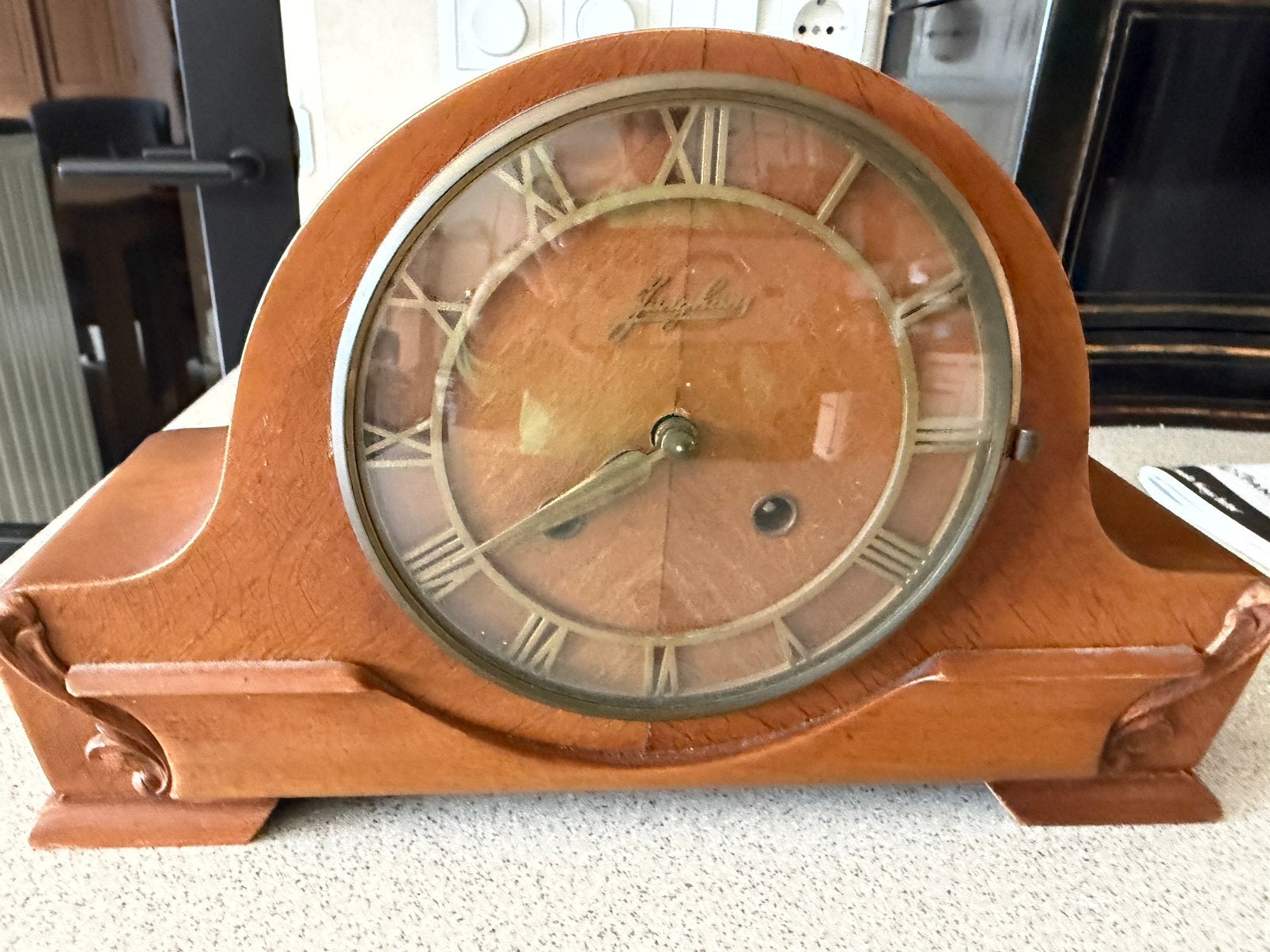 Pendule klok junghans, Antiek en Kunst, Ophalen