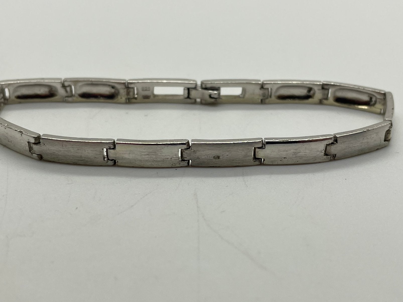 E324 Prachtige zilveren armband modernist, Sieraden, Tassen en Uiterlijk, Ophalen of Verzenden, X, Zilver, Zilver