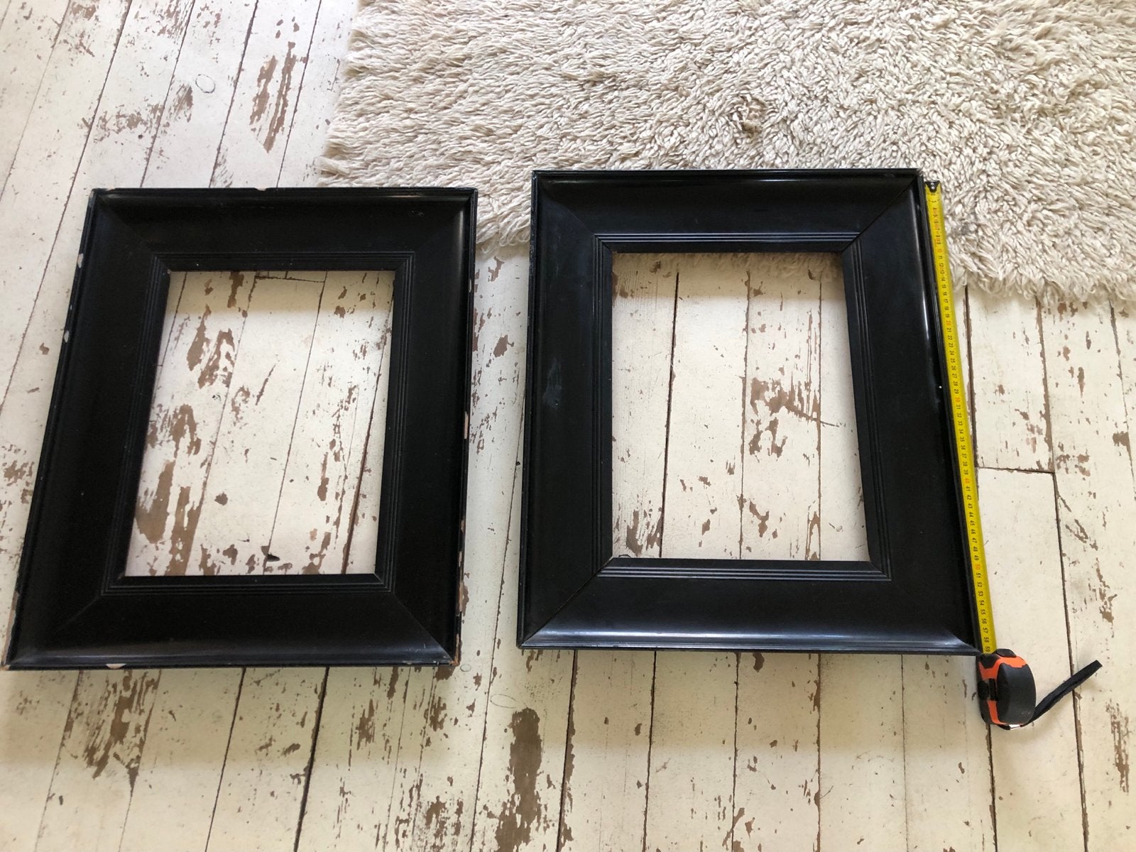 2 antieke lijsten 59x49 cm - Opknapper, Ophalen, Gebruikt, Schilderijlijst, Hout