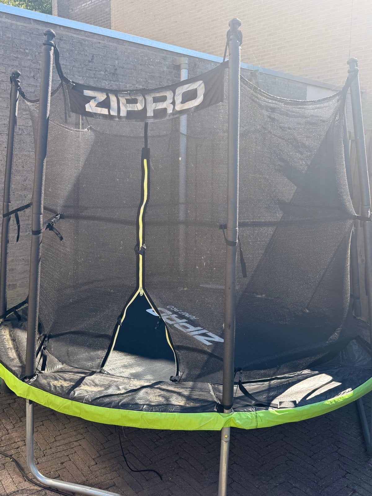 Zipro Jump Pro IN Trampoline 252cm met veiligheidsnet, Ophalen, Gebruikt