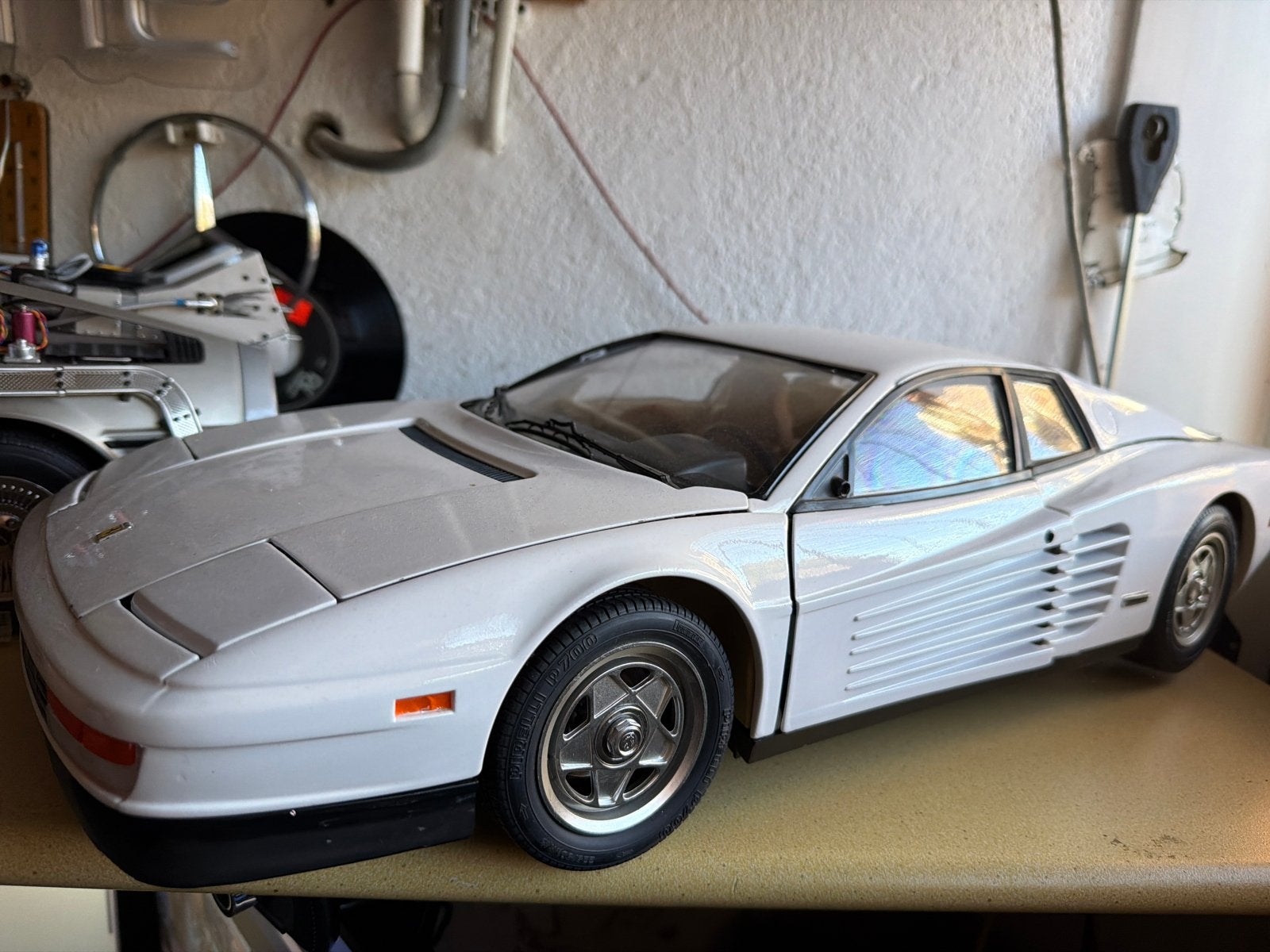 Pocher Ferrari Testarossa K51 - Wit, verfraaid interieur, Ophalen, Gebruikt