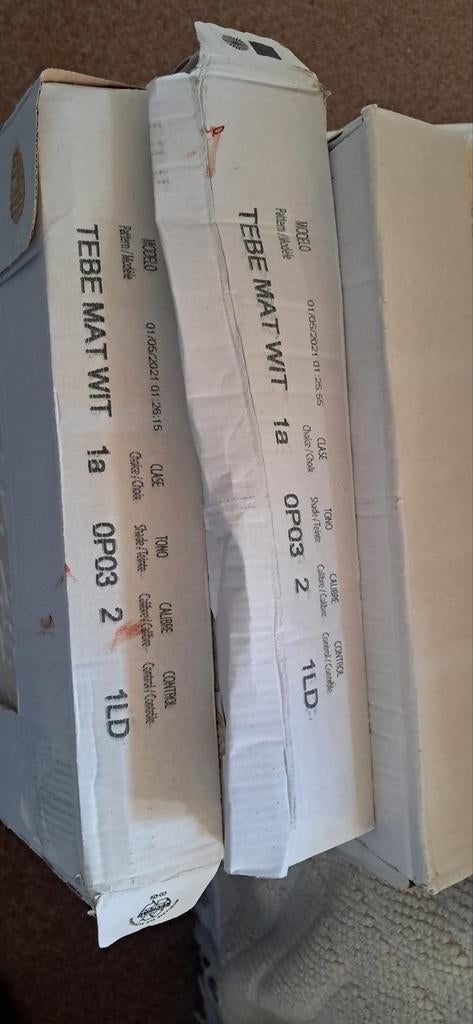 Wandtegels 60 cm x 30 cm. Kleur wit, Ophalen, 40 tot 60 cm, Nieuw, Minder dan 5 m²