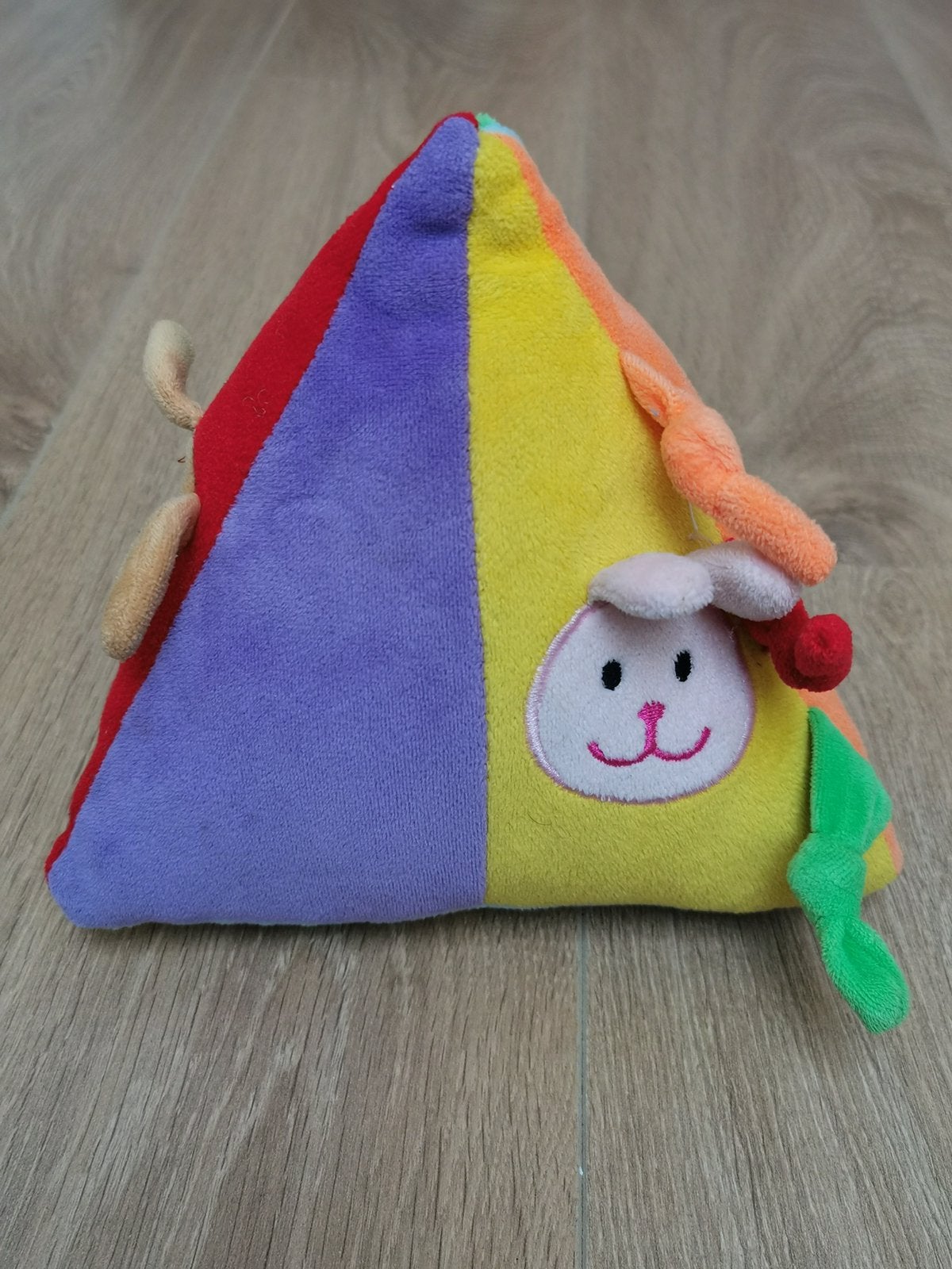 Babyspeelgoed piramide rammelaar, Ophalen of Verzenden, Zo goed als nieuw, Rammelaar