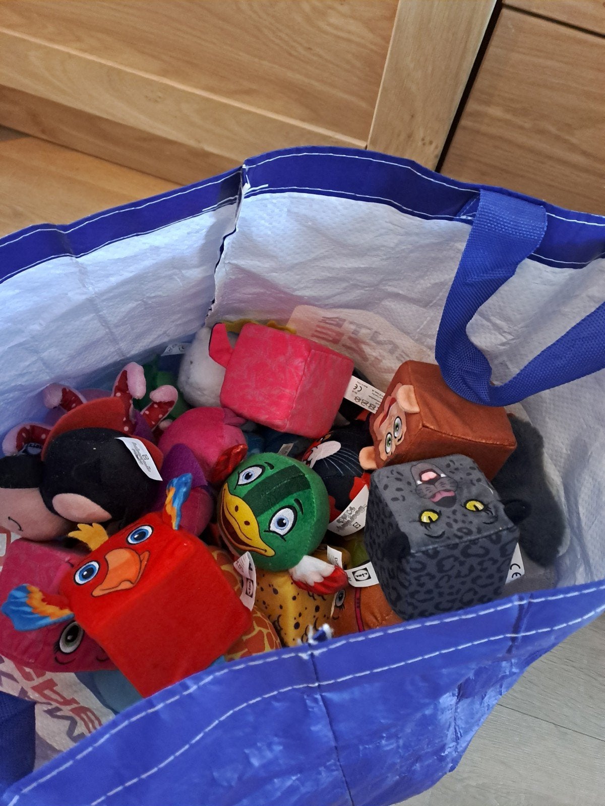 Grote tas vol Lidl mini's - knuffels, Lidl, Gebruikt, Overige typen, Ophalen of Verzenden