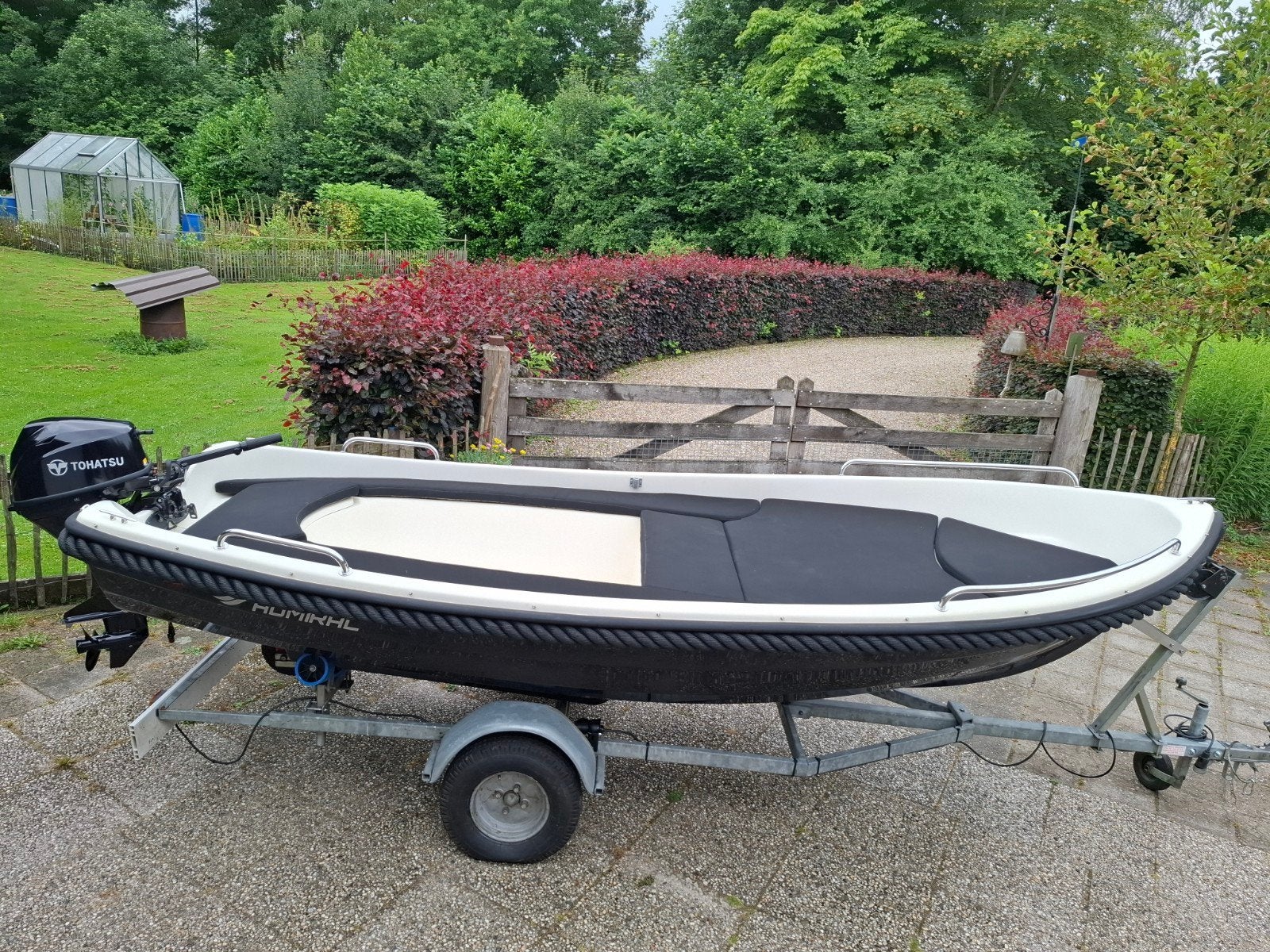 Admiral 430 sloep met 9.8pk Tohatsu (2025) en trailer, Watersport en Boten, Sloepen, Ophalen, Admiral, Overige typen, 4 m