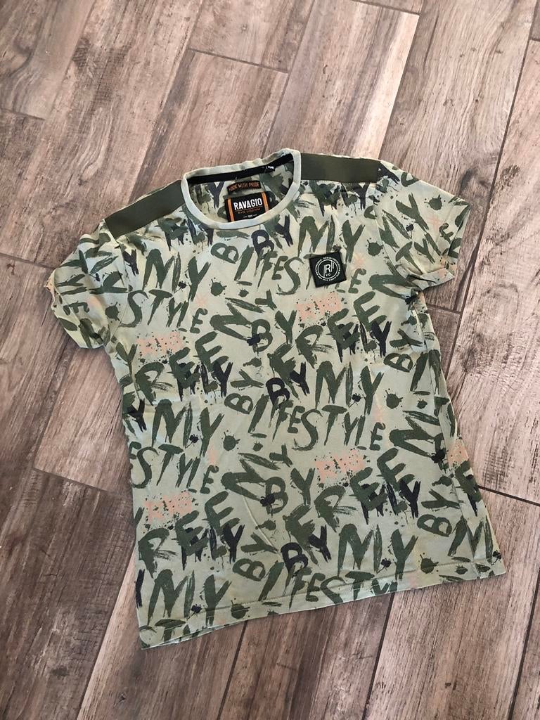 💙 RAVAGIO Mt 152 158 shirt groen jongen, Ophalen of Verzenden, Zo goed als nieuw, Jongen, Shirt of Longsleeve