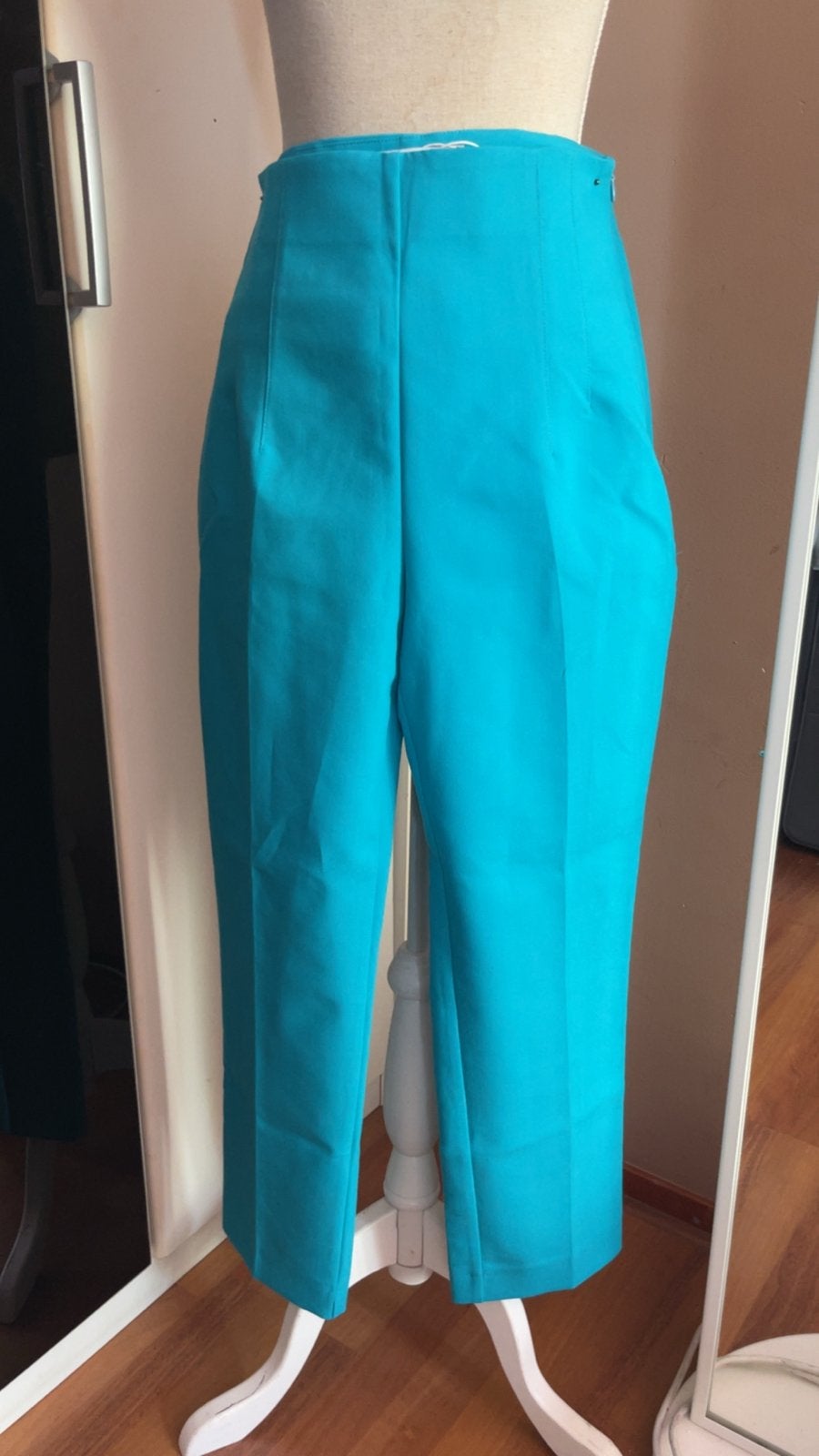 RESERVED ECO AWARE Turquoise Broek Maat L, Blauw, Maat 42/44 (L), Ophalen of Verzenden, Zo goed als nieuw