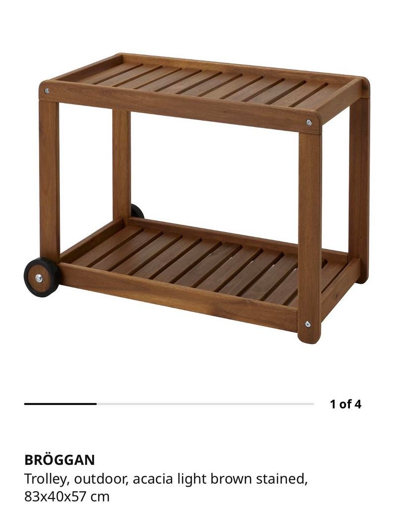 BRÖGGAN Buiten Trolley, Tuin en Terras, Ophalen, Zo goed als nieuw