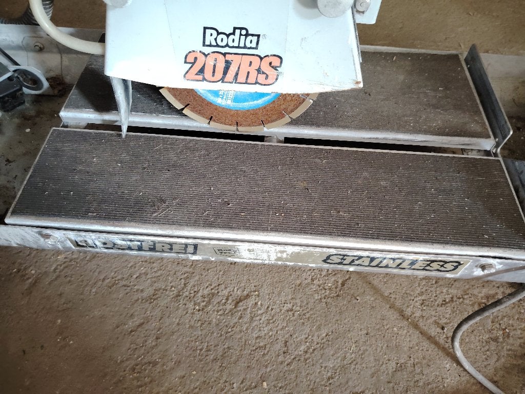 Tegel zaag, Tegelsnijder,Rodia 207RS, Ophalen, Gebruikt, 60 cm of meer, Minder dan 5 m²
