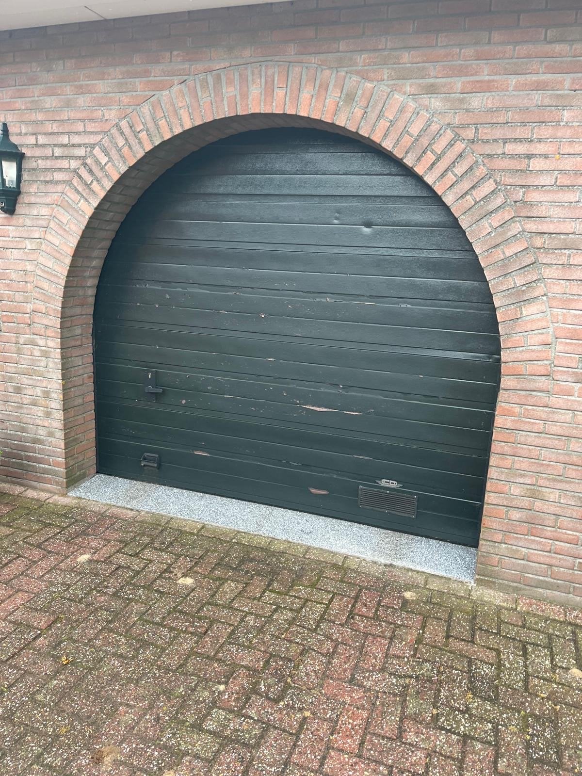 2 elektrische garagedeur 250x220 cm incl. afstandsbediening, Ophalen, Gebruikt