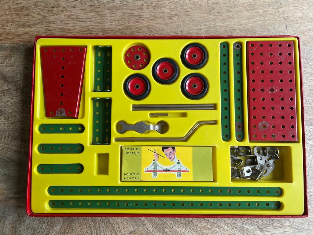 Vintage Temsi Metalen Constructie Doos 1, Ophalen of Verzenden, Gebruikt, Losse stenen