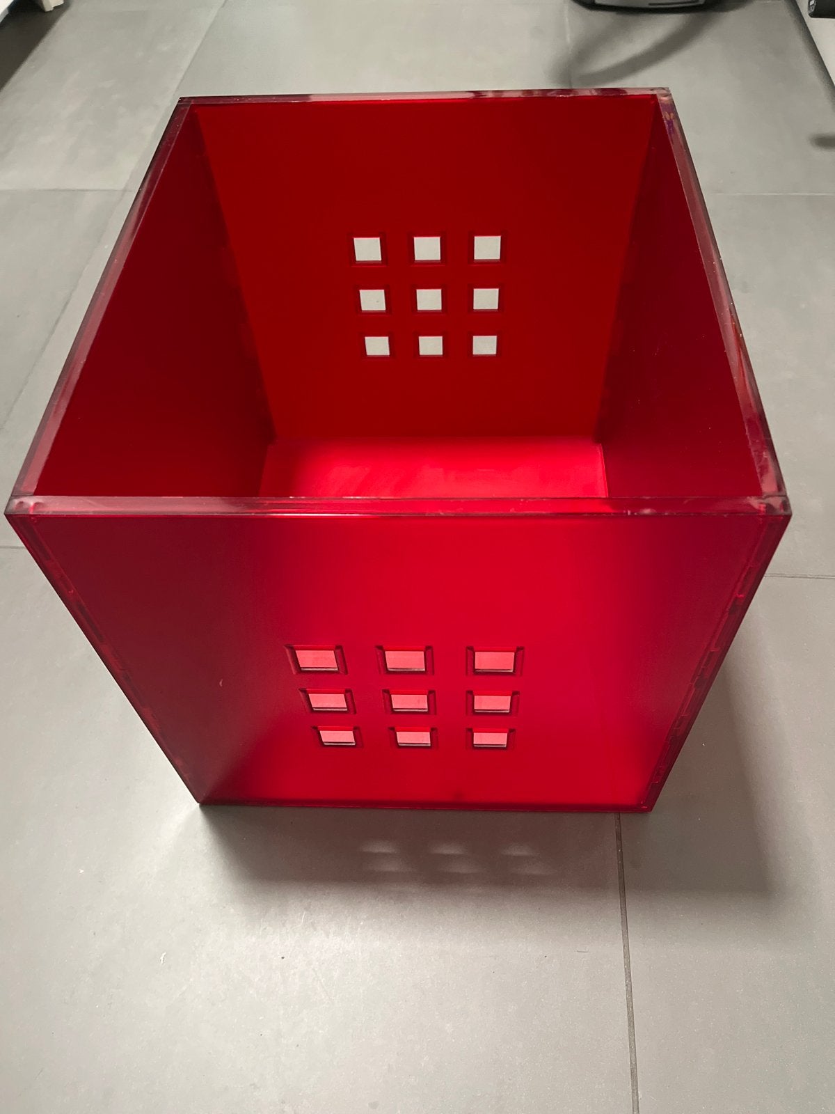 Rode bak voor IKEA KALLAX/EXPEDIT vakkenkast, Ophalen, Gebruikt, Minder dan 50 cm, 5 – 50