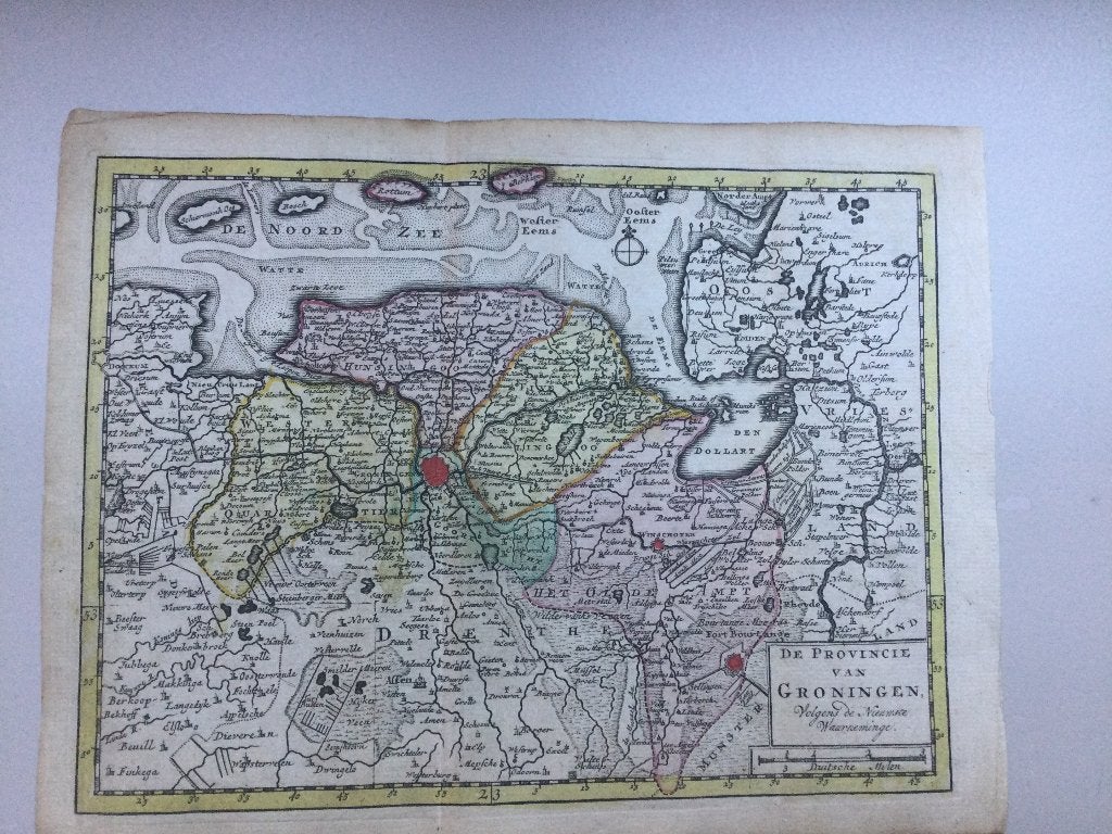 Groningen en Waddeneilanden, -  Elwe & Langeveld – 1786, 22 cm, Cartografie, 28 cm, 1700 - 1799