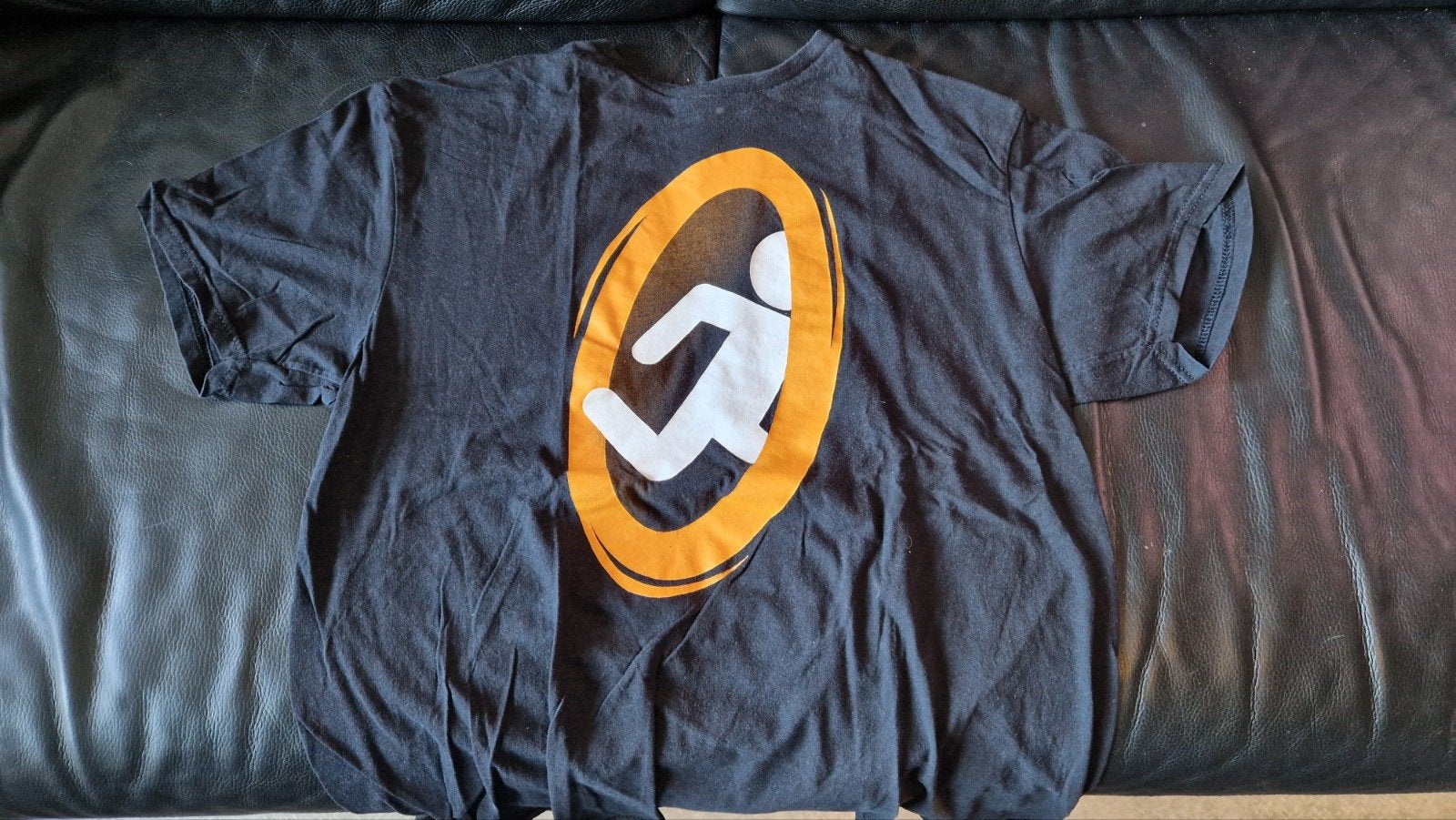 Portal T-shirt, Maat 48/50 (M), Zwart, Valve, Ophalen of Verzenden