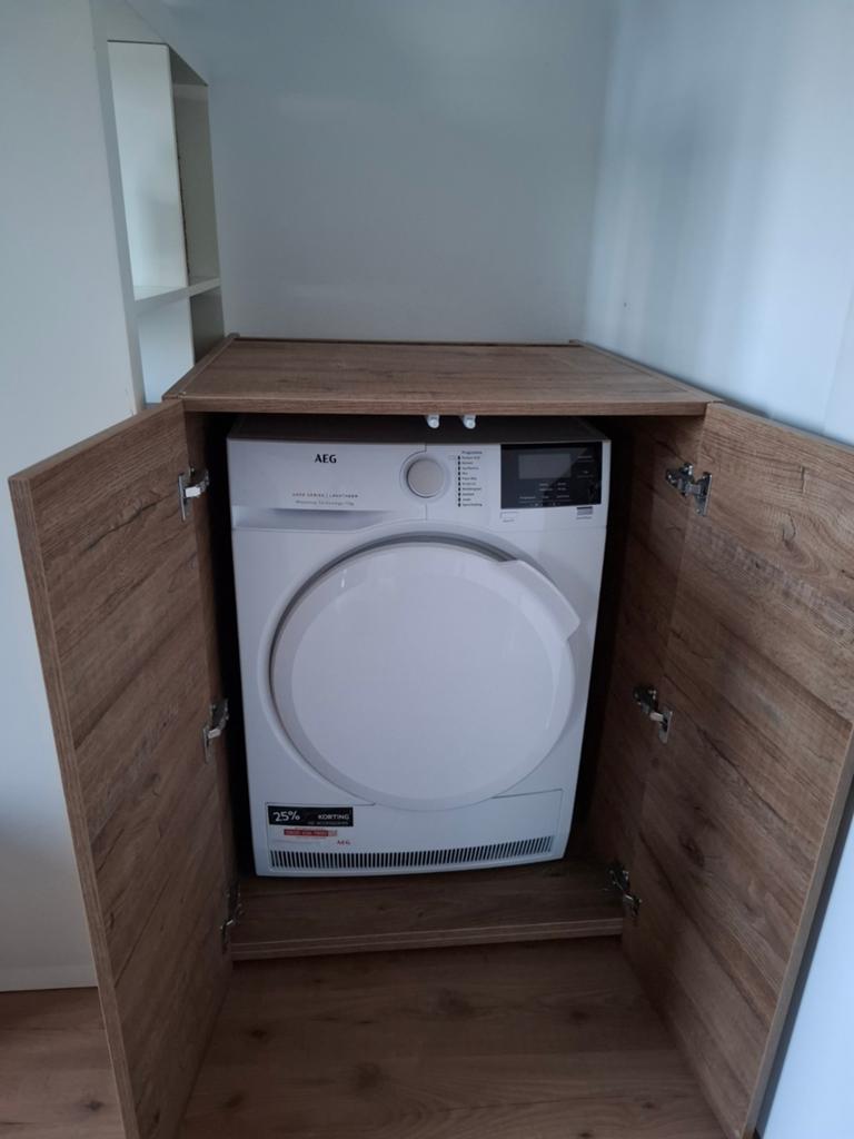 Kast voor wasmachine of droger, Ophalen, Gebruikt, 100 tot 150 cm, Overige typen
