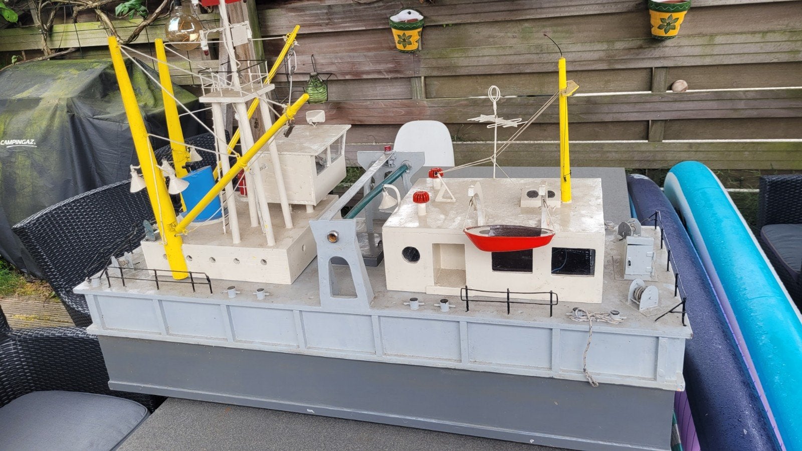 115x42 cm mooi sleepobject, Hobby en Vrije tijd, Modelbouw | Boten en Schepen, Ophalen, 1:32 tot 1:50