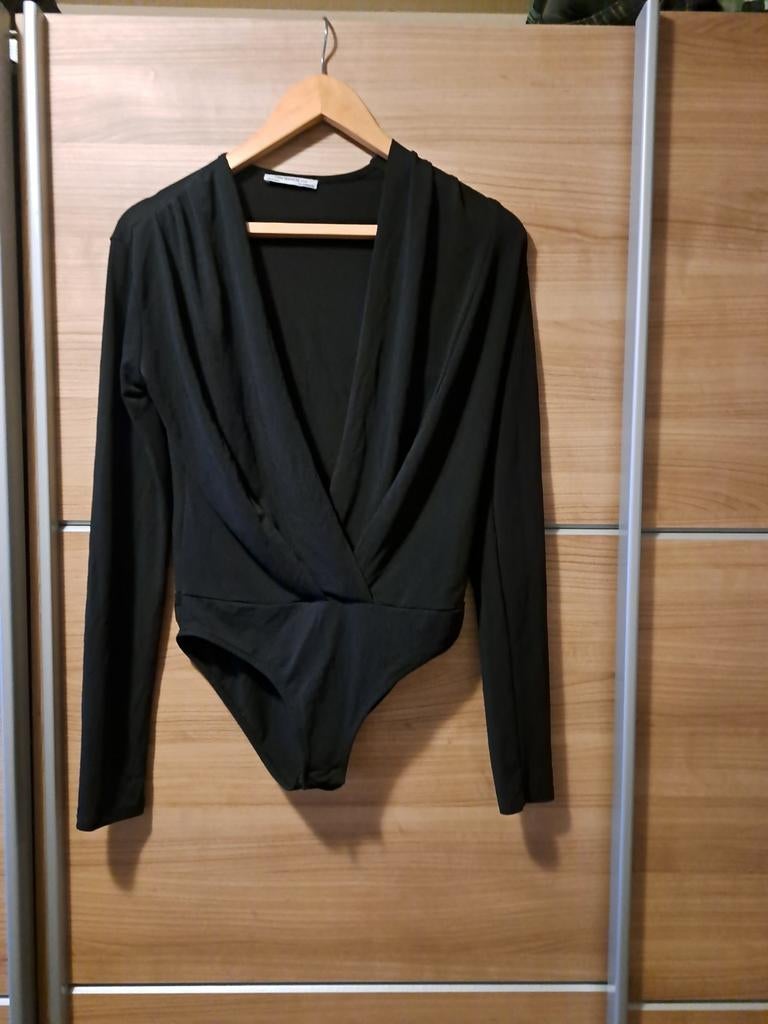 Zwarte Zara Trafaluc Bodysuit met Lange Mouwen, Zwart, Zo goed als nieuw, Lange mouw, Maat 36 (S)