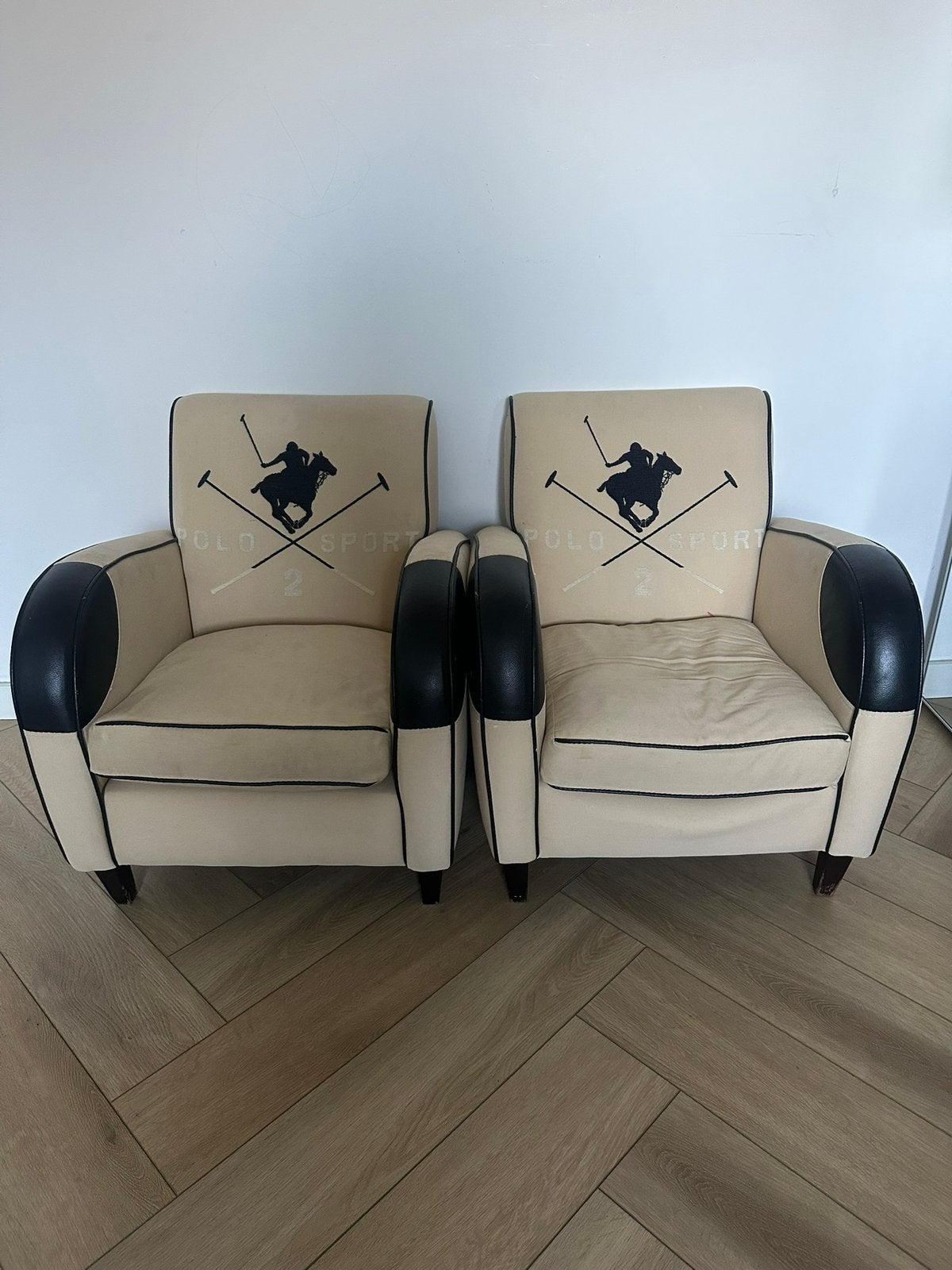 2x Polo Sport fauteuils kinderbanken bank bankstel sofa kind, Ophalen, Gebruikt, Minder dan 75 cm, Tweepersoons