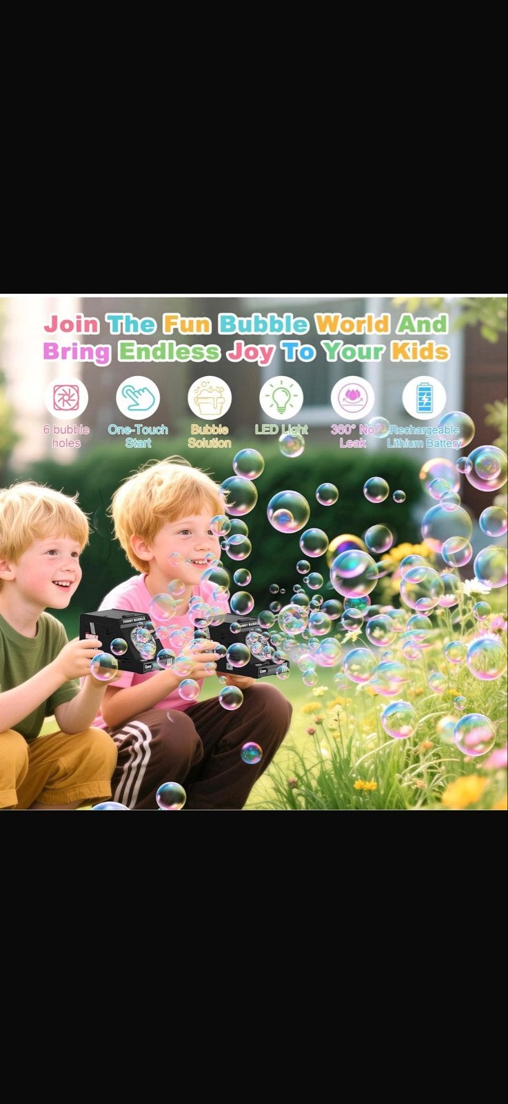 Bellenblaasmachine Funny Bubble - Met Licht & Batterij - Nie, Ophalen of Verzenden, Nieuw