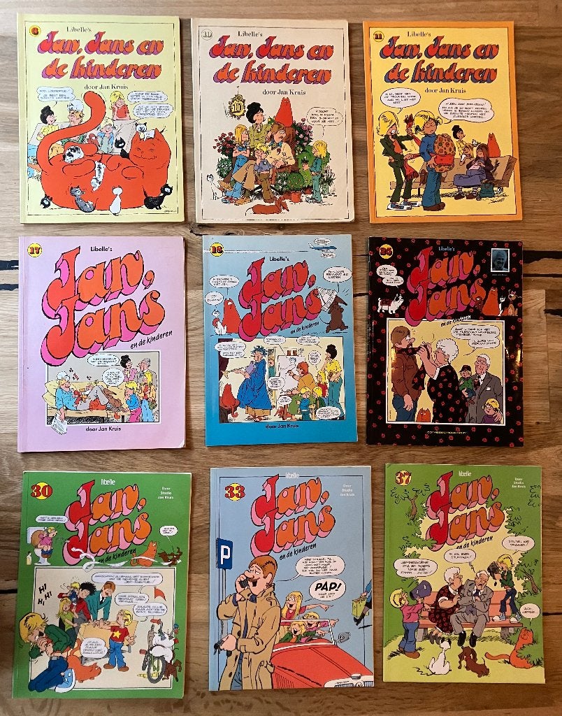 Jan Jans en de kinderen 6 10 11 17 18 25 30 33 37, Boeken, Meerdere stripboeken, Ophalen of Verzenden, Gelezen, Jan Kruis