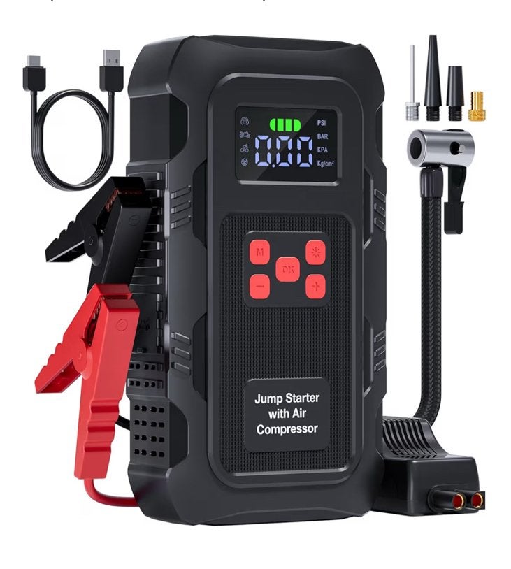 Auto Jumpstarter met Compressor 12V - Nieuw in doos, Ophalen of Verzenden, Nieuw