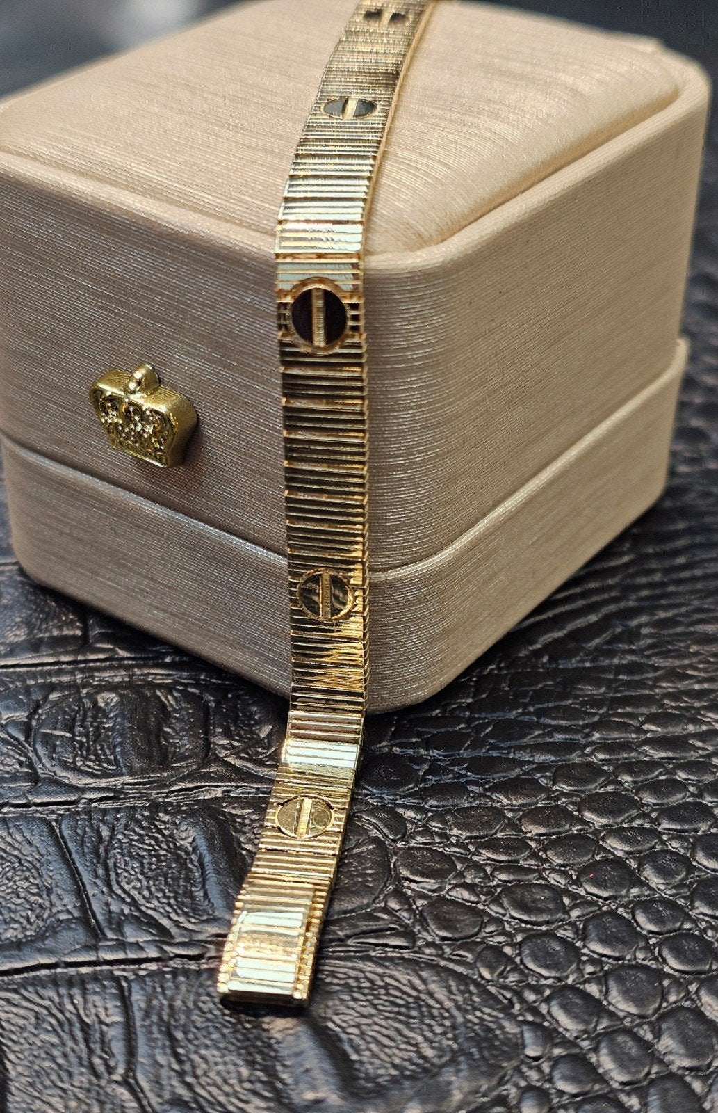 14k gouden flexibel armband unlimited, Ophalen of Verzenden, Nieuw, Goud, Goud