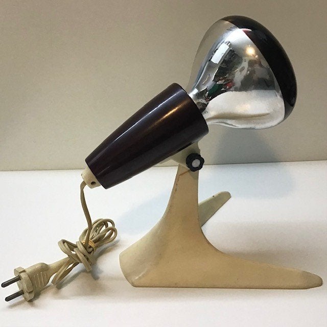 Leuke vintage warmte lamp, jaren 50, Overige typen, Vintage, Wit, Ophalen of Verzenden