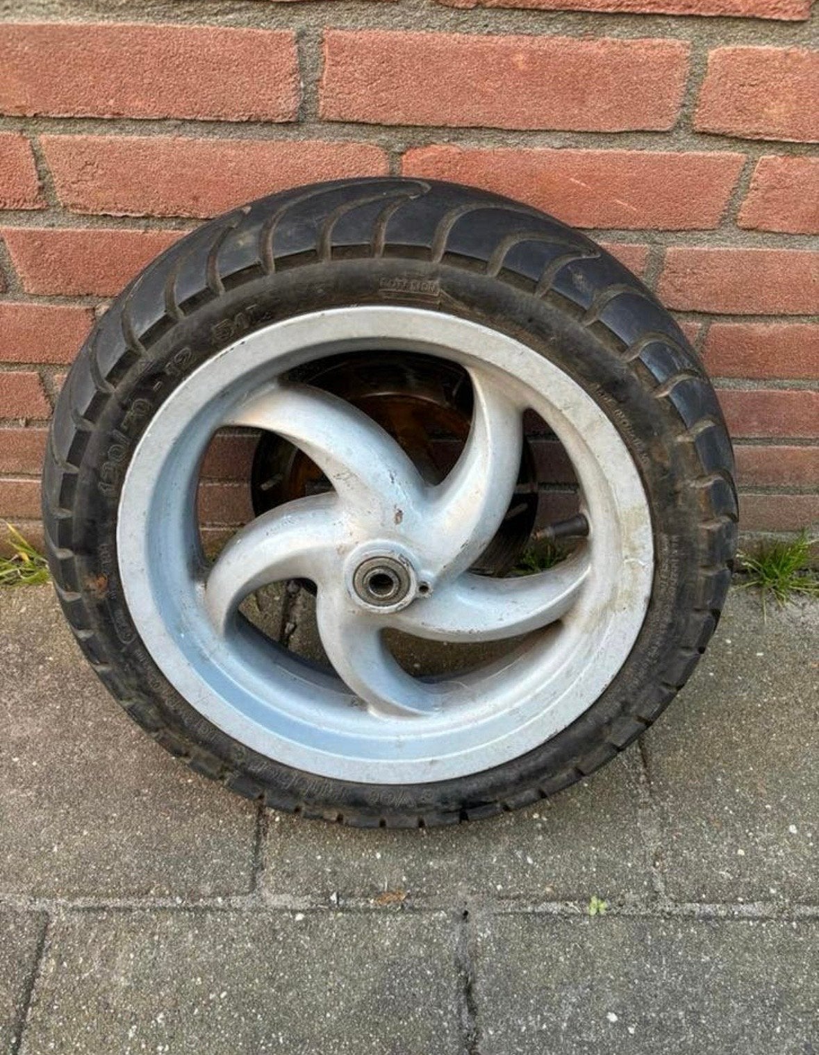 Runner velgenset teruil tegen stalker dd achtervelg, Ophalen, Gebruikt, Overige typen, Piaggio