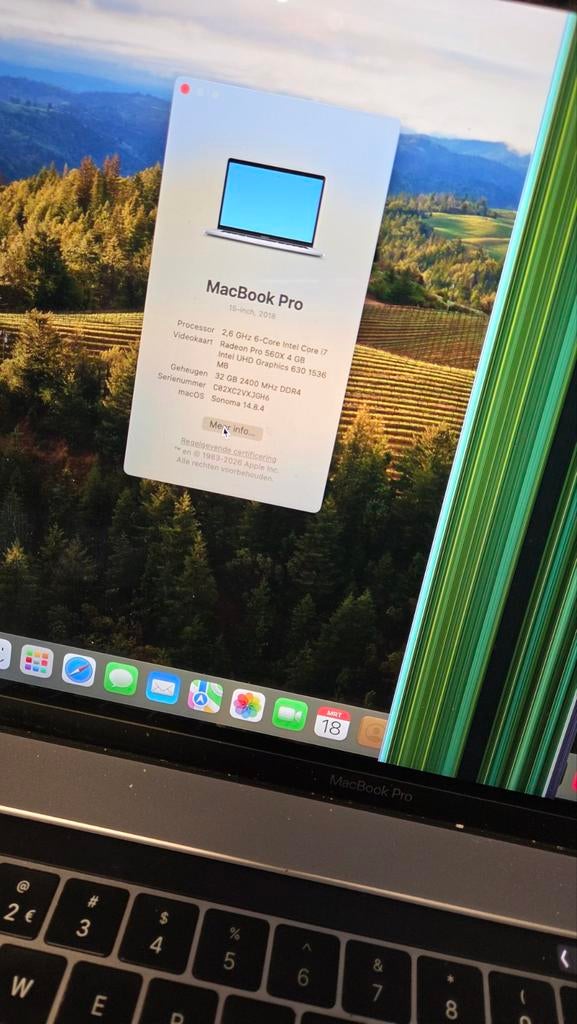 Macbook pro 15 inch i7 2019 512gb 32gb ram, Computers en Software, Apple Macbooks, Gebruikt, 2 tot 3 Ghz, 15 inch, Ophalen